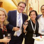 Good times at the cocktail receptions.