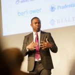 Adeniyi Ajoloko of MCL Investments pitching at Deal Ring.